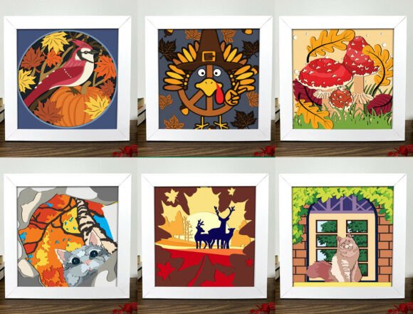 Download Autumn and Thanksgiving Paper Cut Set - Thanksgiving paper Collection