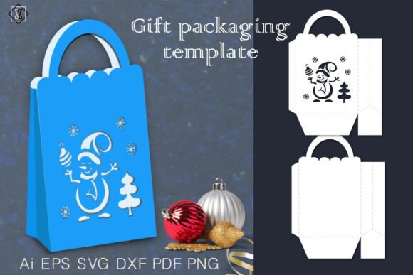 Download Christmas Gift Wrapping with Snowman - Gift wrapping Collection