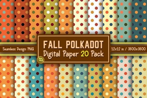 Download Fall Polkadot Thanksgiving Paper 20 Pack - Thanksgiving paper Collection