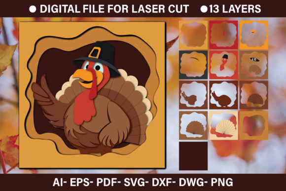 Download 3d Thanksgiving Paper Cut SVG File - Thanksgiving paper Collection