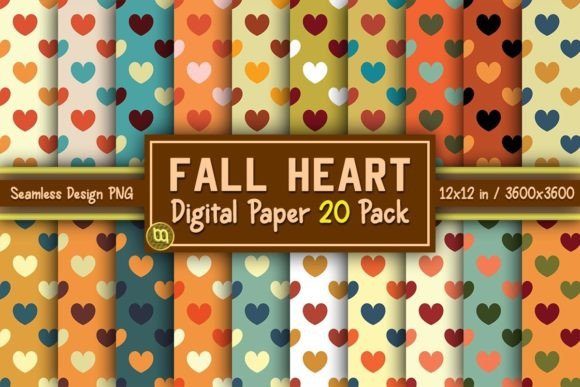 Download Fall Heart Thanksgiving Paper 20 Pack - Thanksgiving paper Collection