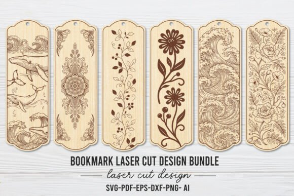 Download Bookmark Laser Cut Design Bundle - Laser cut design Collection