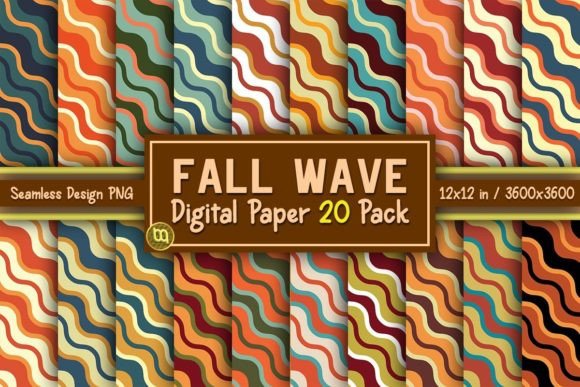 Download Fall Wave Thanksgiving Paper 20 Pack - Thanksgiving paper Collection