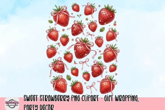 Download Sweet Strawberry PNG Clipart - Gift Wrapping, Party Decor - Gift wrapping Collection